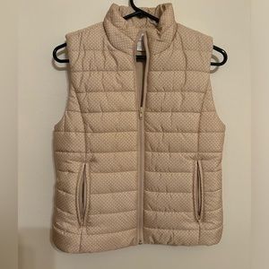 ANN TAYLOR LOFT polka dot vest